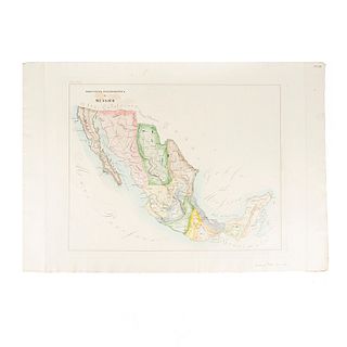 Girolamo, Petri. Provincia Ecclesiastica di Messico. Roma, 1858. Colored, engraved map, 19.8 x 25.7" (50.5 x 65.5 cm)