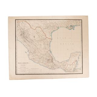 Kiepert, Heinrich. Map of Mexico constructed from all Available Materials and Corrected to 1862. Berlin, 1862. Map, 22.4 x 27.5" (57 x 70 cm)