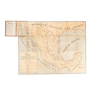 Labadie, F. A. / Glümer, Bodo von. Mapa de la Red Telegráfica y de los Itinerarios Generales.../ El Corazón de Anáhuac y... Pieces: 2.