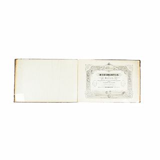 Gualdi, Pedro. Monumentos de Méjico. México: Imprenta Litográfica de Massé y Decaen, 1841. Frontispiece and 12 lithographs. 2nd edition.