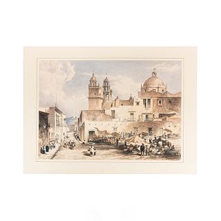 Egerton, Daniel Thomas. Guanajuato. London, 1840. Color lithograph, 16.6 x 23.8" (42.3 x 60.7 cm)