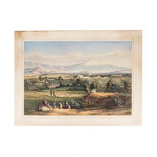 Egerton, Daniel Thomas. Sn. Agustin de las Cuevas. London, 1840. Color lithograph, 16.3 x 23.7" (41.5 x 60.2 cm)