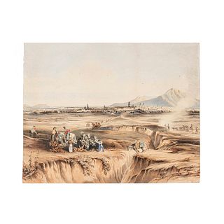 Egerton. Daniel Thomas. Guadalajara. London, 1840. Color lithograph, 15.7 x 19.8" (40 x 50.5 cm), trimmed.