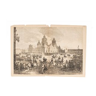 General Scott's Triumphant Entrance Into Mexico. Boston: M. M. Ballou, ca. 1847. Engraving, 13.7 x 20" (35 x 51.3 cm)