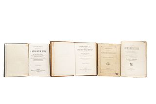 Obras sobre Criminología y Derecho Penal. México, 19th century. Pieces: 4.