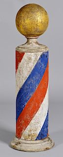 19th Century Painted Barber Pole