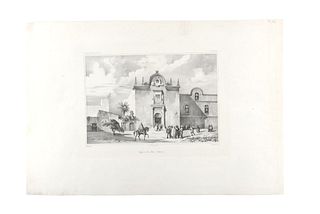 Menard - Blanchard, P. Église de San Blas (Mexique). Paris: Gide, 1841. Lithograph, 7 x 10.6" (18 x 27 cm). Lith. Thierry Frères.