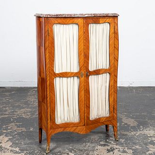 19TH/20TH C. FRENCH LOUIS XV MARBLE TOP CABINET
