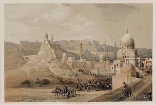 David Roberts (Scottish, 1796-1864), Louis Haghe, lithographer (British, 1806-1885) The Citadel of Cairo, Residence of Mehemet Ali, 184
