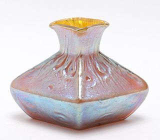 Loetz Art Nouveau Iridescent Art Glass Vase