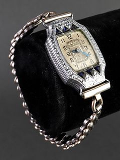 Bulova Art Deco Sapphire Ladies' Watch