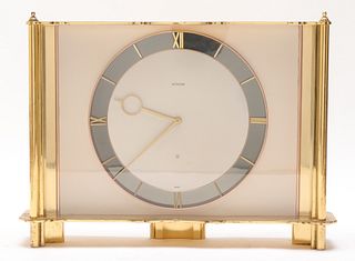 Le Coultre 8-Day Brass Mantel Clock