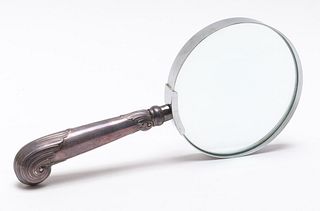 Magnifying Glass w English Silver Handle
