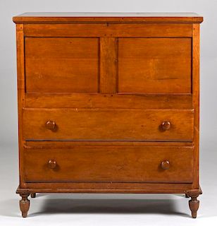 Southern Lift top chest of drawers, Yellow Pine Secondary