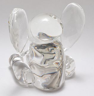 Steuben Glass Elephant Figural Sculpture