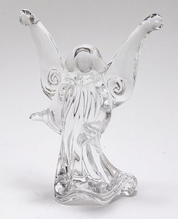 Jean Boggio for Baccarat Crystal Angel Figure