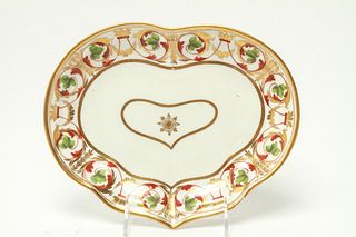 Crown Derby English Porcelain Heart Shaped Dish