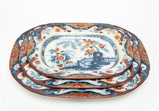 Ridgways "Anglesey" Porcelain Meat Platters, 3