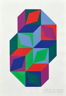 Victor Vasarely (Hungarian/French, 1906-1997)      Untitled