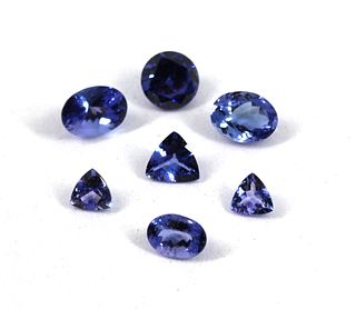 11.20 cttw Collection of Mixed-Cut Loose Tanzanite