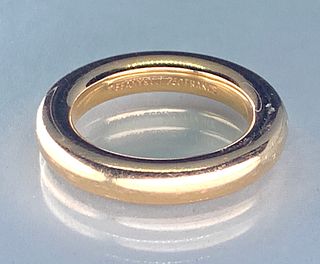 Tiffany 18k Yellow Gold Band Ring