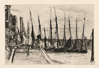 James Abbott McNeill Whistler (American, 1834-1903)      Billingsgate