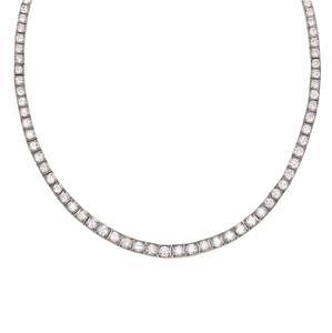 Vintage 13 Carats Diamond Platinum Necklace