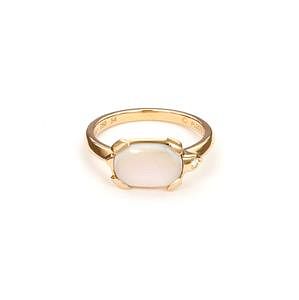 Cartier Tortue Diamond Mother Of Pearl 18k Ring