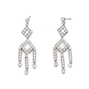 Tiffany & Co Jazz 2.00ct Diamond Platinum Earrings