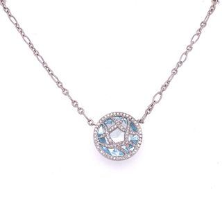 Mimi So Mimi So Aquamarine Diamond Necklace