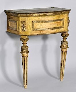 18th c. painted Italian Console Table