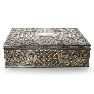 METAL RETICULATED DESIGNED JEWELRY BOX