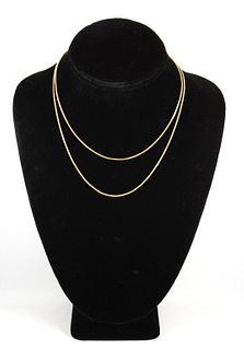 Contemporary EternaGold 14K Yellow Gold Necklace