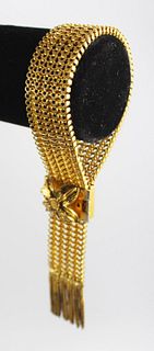 Vintage Mid-Century Modern Gold-Tone Bracelet