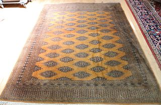 Antique And Finely Hand Woven Bokhara Carpet.
