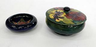 2 PIECES OF VINTAGE MOORCROFT POTTERY