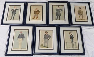 LOT OF 7 ANTIQUE VANITY FAIR COVERS NICELY FRAMED