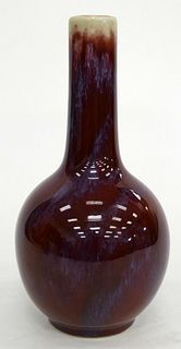 CHINESE ANTIQUE OXBLOOD TRADIONAL VASE