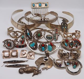 JEWELRY. Assorted Grouping of Southwest Jewelry.