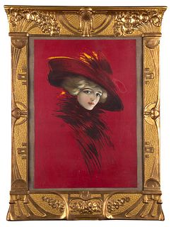 PORTRAIT OF WOMAN WITH HAT  