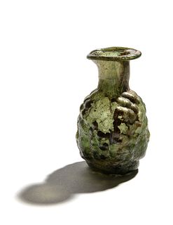 A Roman Glass Double-Head Flask