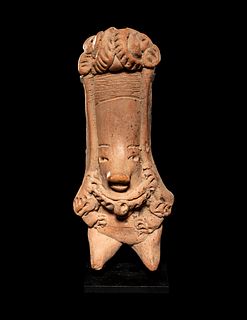 Two San Jeronimo Pottery Figures, a Colima Figure and a Nayarit Figure