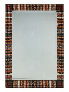 An Italian Grand Tour Style Specimen Marble Mirror
Height 46 1/2 x width 31 1/2 inches.