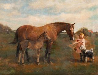 Paul Giovanni Wickson
(Canadian, 1859-1922)
An Apple for the Pony