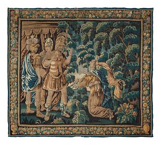 A Flemish Verdure Tapestry
113 x 132 inches.