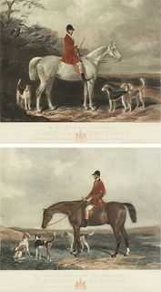 after WILLIAM BARRAUD (English 1810-1850) and HENRY BARRAUD (English 1811-1874) A GROUP OF TWO SPORTING PRINTS, MID 20TH CENTURY,