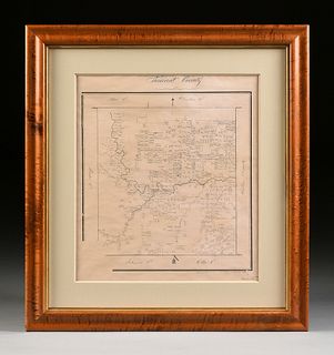 A FACSIMILE CADASTRAL MAP, "Tarrant County," EARLY 20TH CENTURY,