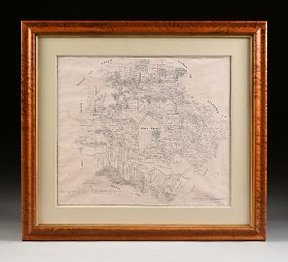 A FACSIMILE CADASTRAL MAP, "Map of Bexar County, " EARLY 20TH CENTURY,