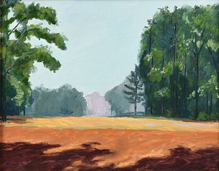 HERSHALL SEALS (American/Texas 20th/21st Century) A PAINTING, "Clearing in the Woods," 1982,