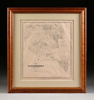A FACSIMILE CADASTRAL MAP, "Map of Nacogdoches County," EARLY 20TH CENTURY,